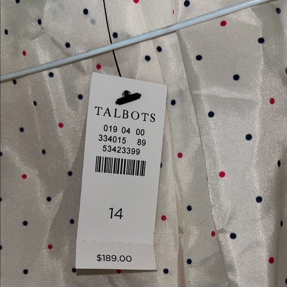 NWT Talbots Women's Ivory Blazer with Faux Fur Collar - Picture 7 of 13